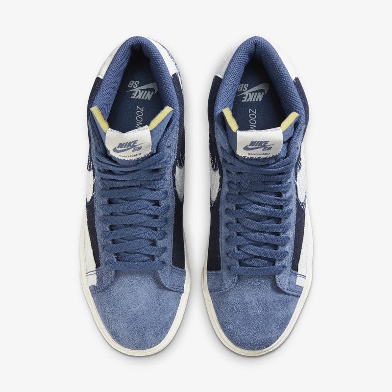 nike sb zoom blazer mid sashiko mystic navy